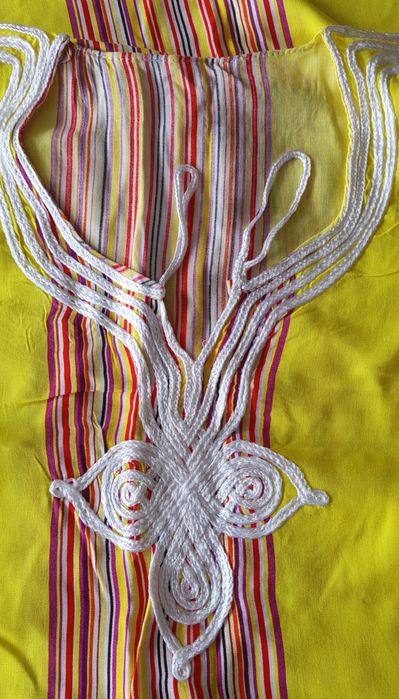 Oryginalna GALABIJA z Marrakeszu | Przewiewna Bawełna | Nowa!