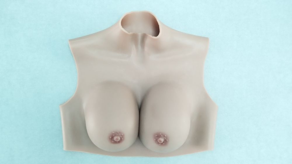 Силиконовая накладная грудь чашка Д СИЛИКОН