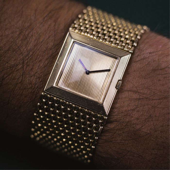 Relógio BOUCHERON Carrée Paris vintage em Ouro 18k - Raro