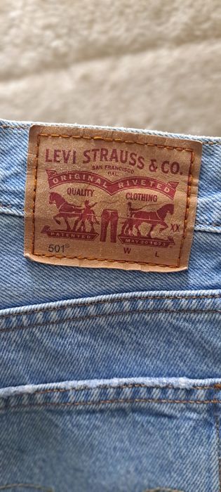 Ccalças ganga Levi Strauss 501 azul claro