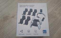 Uchwyt Na Ścianę Pad Kontroler Ps5 Ps4 komplet 6 szt + 1 na słuchawki.
