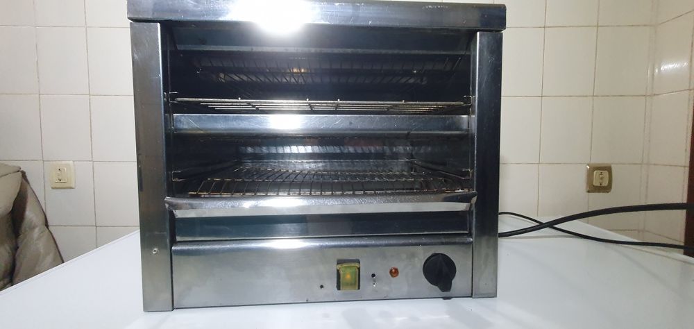 Torradeira + fritadeira dupla industrial