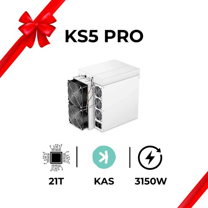 BITMAIN Antminer KS5 Pro / 21 Th/s / 3150 W / KASPA !!!