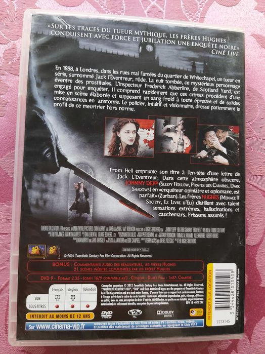 DVD Johnny Depp - A Verdadeira História de Jack, o Estripador