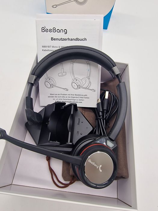 Beebang Słuchawki Bluetooth Z Mikrofonem Redukcja Hałasu Słuchawka