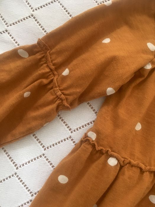 Tunika warstwowa NEXT 4-5 /110 cm aktualna kolekcja, rdzawa, kropki