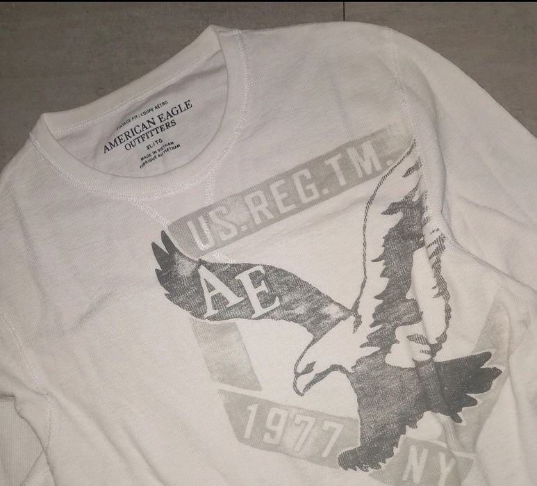 American Eagle L koszulka longsleeve biała