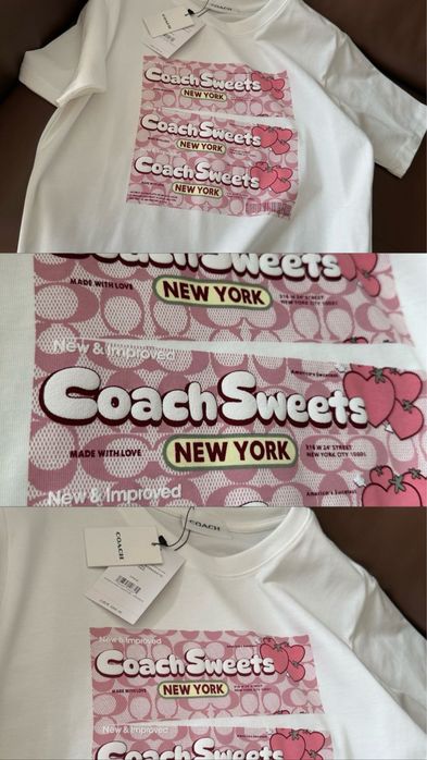 Футболочки ОРИГІНАЛ Coach, РІЗНІ, щільна бавовна, обємний дизайн