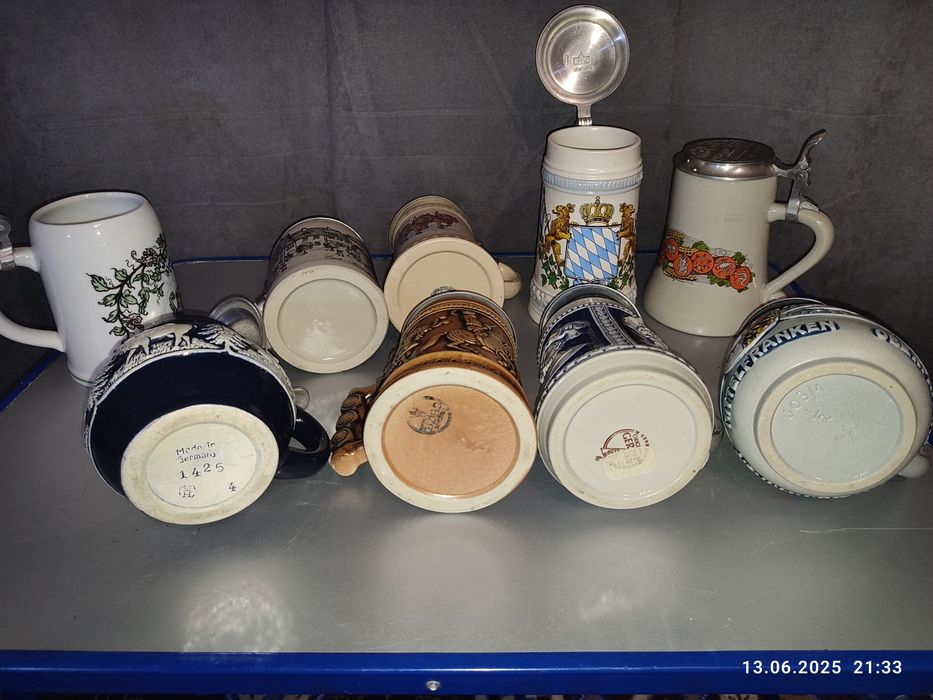 Продам німецькі пивні бакали 9шт.