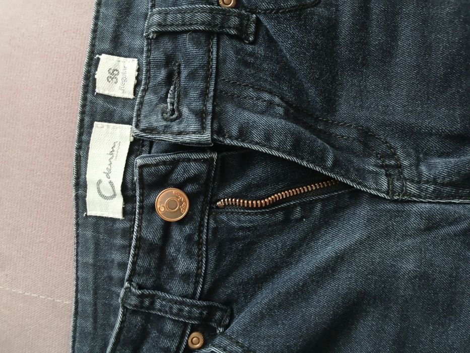 Spodnie jeans granatowe