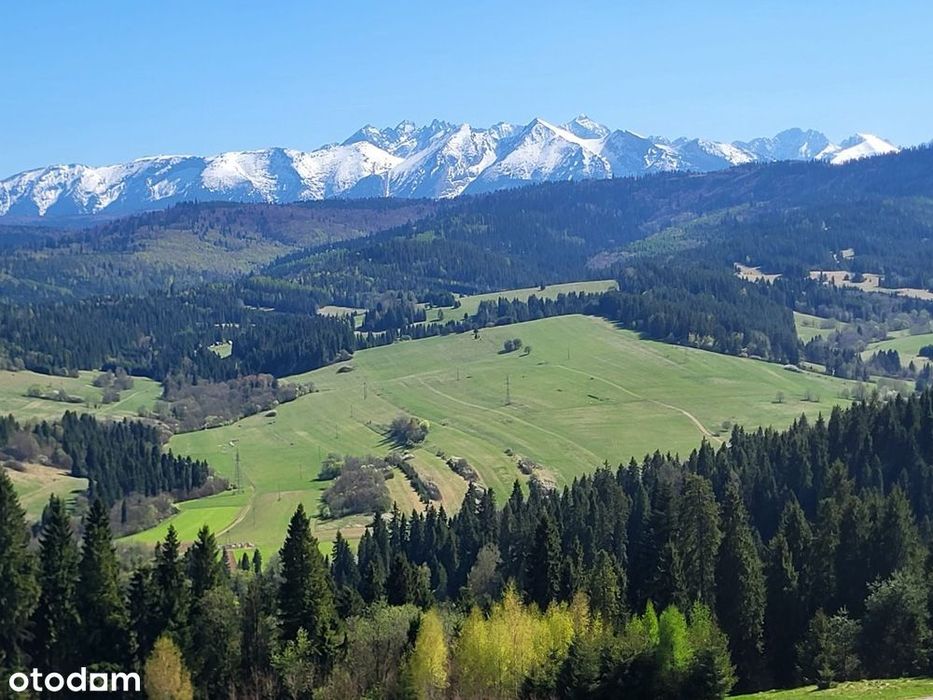 Działka widokowa leśna w górach,7500 m cicha okolica, ścieżka rowerowa