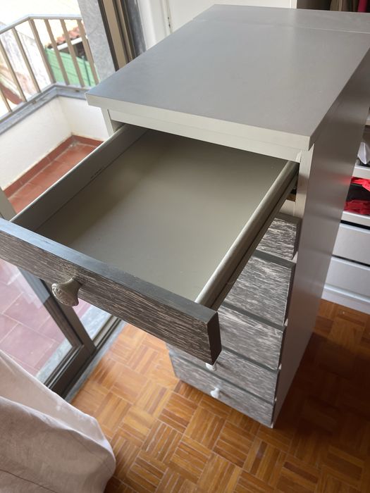 STORKLINTA IKEA – Cómoda/Gaveteiro 5 Gavetas Branco