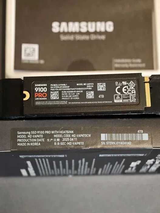 Samsung SSD 9100 PRO with Heatsink 4TB ГАРАНТІЯ 5 років