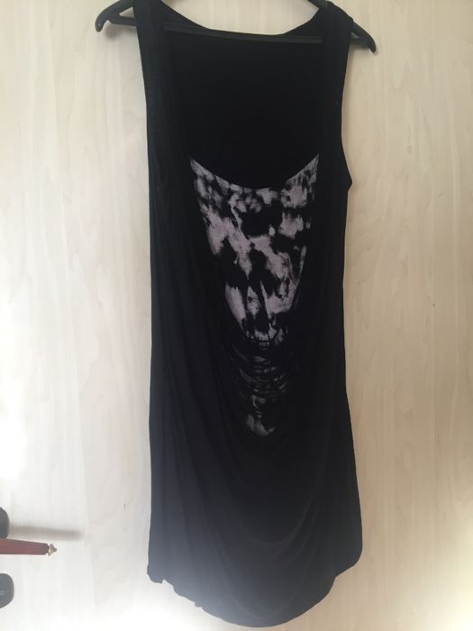 Rockowa damska tunika, wiskoza, rozmiar L-XL