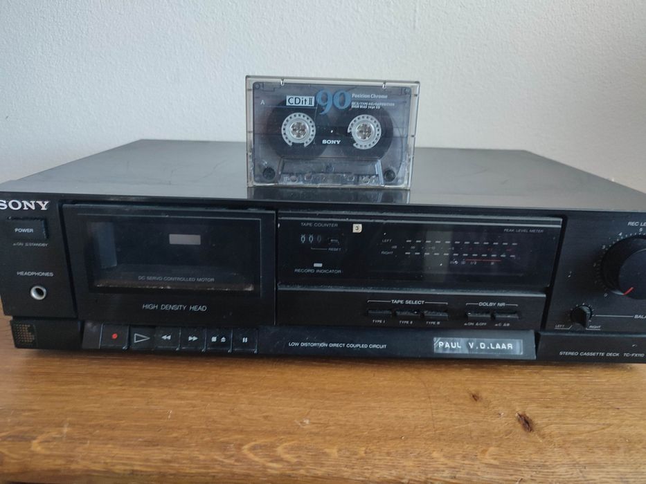 WYPRZEDAŻ! Kaseta audio Sony c90 + magnetofon TC fx110