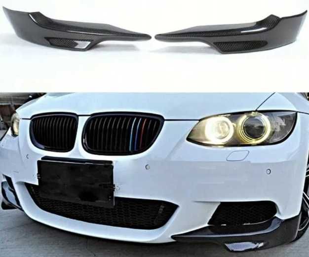 Splitter dokładka flapsy BMW E92 E93 CZARNY POŁYSK / CARBON
