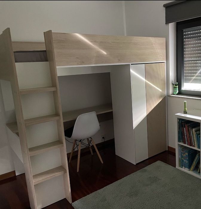 Cama 90x200 mezanine
