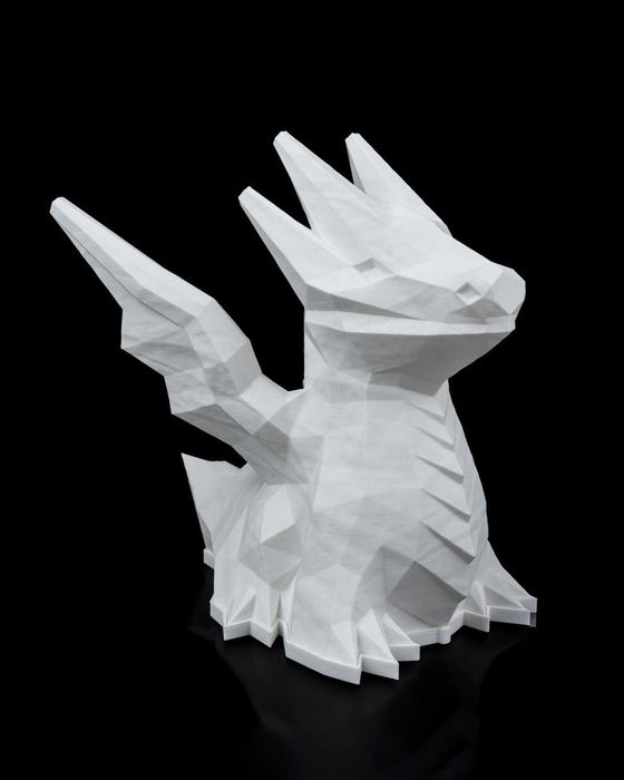 Candeeiro Dragão Low Poly LED | Decoração Fantasia | Cor à Escolha