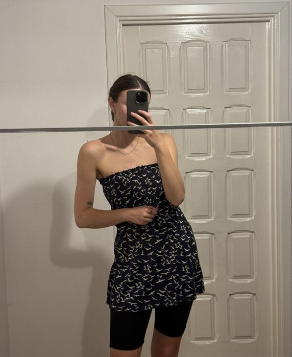 S.Olivier bluzka hiszpanka bez ramiączek marynarska