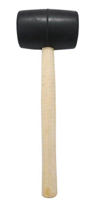 Młotek gumowy brukarski DREWNIANY TRZON 1000 g