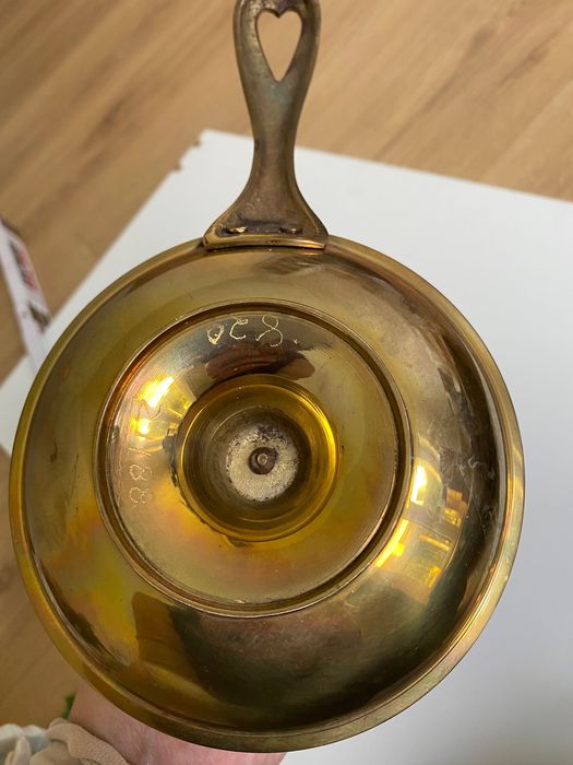 Stary Mosiężny świecznik