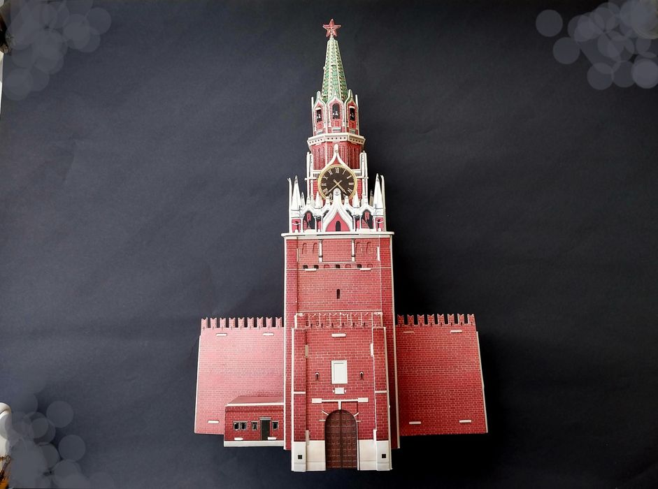 Об'ємні пазли "3D Puzzle "Спасська вежа" з 33 елементів на утіль