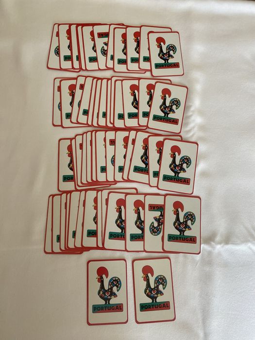 Cartas de jogar com Galo de Barcelos Portugal