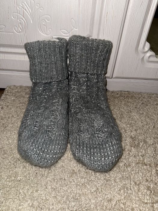 Теплі подвійні високі протискользящі носки