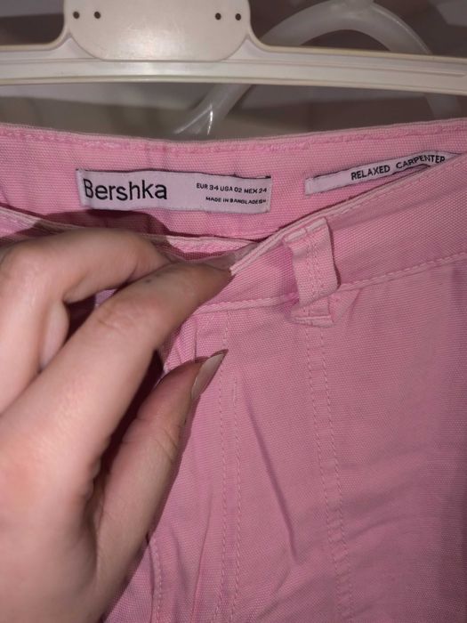 Bojówki różowe nowe bez metki