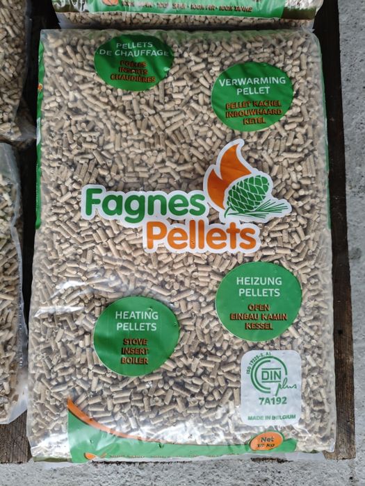 Pellet Fagnes - Certyfikat Dinplus pelet  975 kg