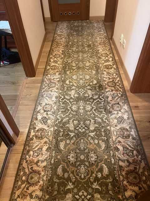 Używany chodnik 100% wełny 100 x 505 cm