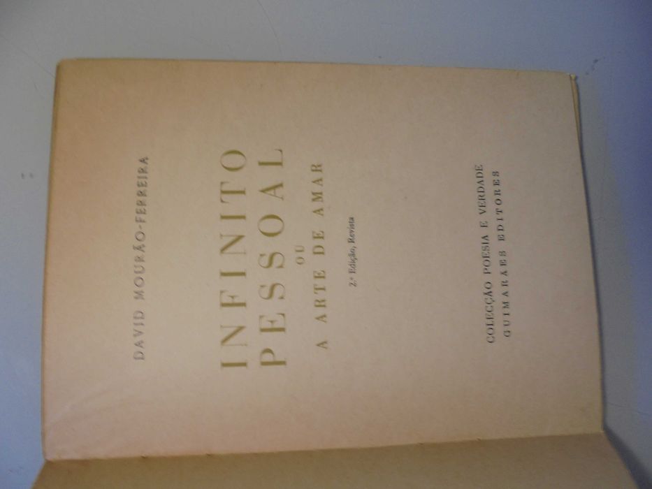 Ferreira (David Mourão);Infinito Pessoal ou Arte de Amar