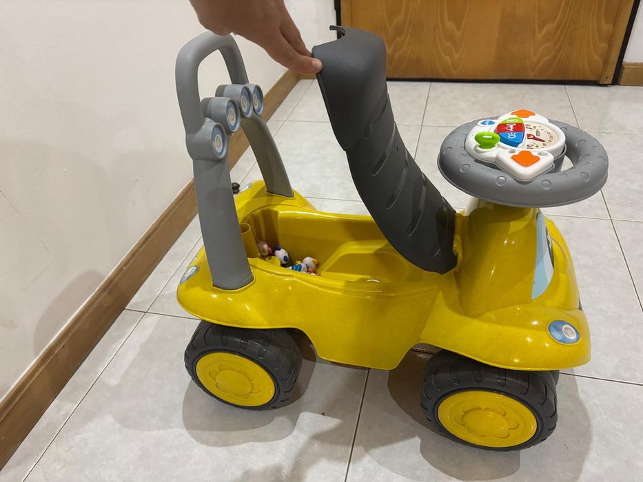 Carro de Passeio Infantil 2 em 1 – Amarelo