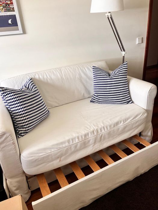 Sofá-cama em tecido IKEA