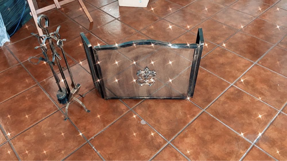 Conjunto Para Lareira