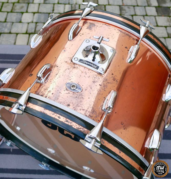 ‼️ Perkusja Slingerland Niles 3-ply 24”, 13”, 18” Copper Vintage ‼️