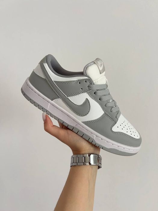 Nike Dunk Low Grey White Кросівки  Найк Данк Взуття Кроссовки Унісекс