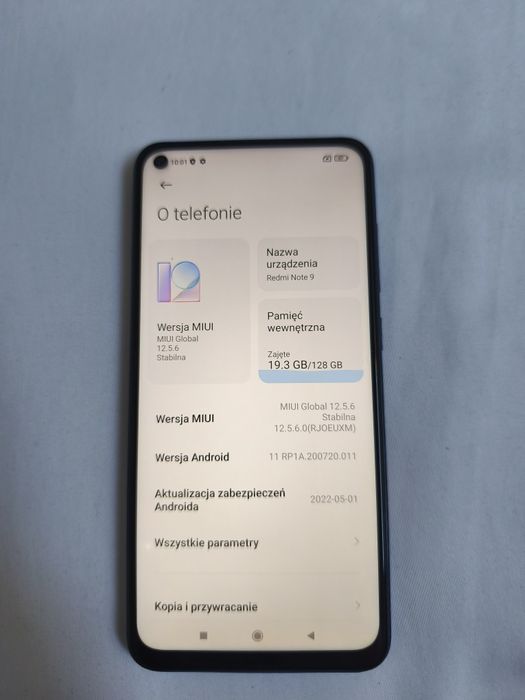 Redmi Note 9 pamięć 4/128