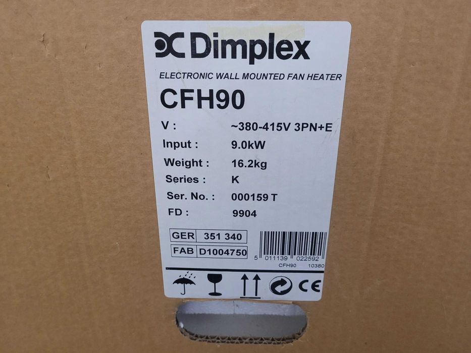 Nagrzewnica elektryczna Dimplex CFH90 + sterownik ścienny Dimplex CFCH