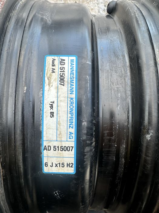 Диск сталевий 15 6J 5x112 Vag Audi A4 A6 VW Passat запаска