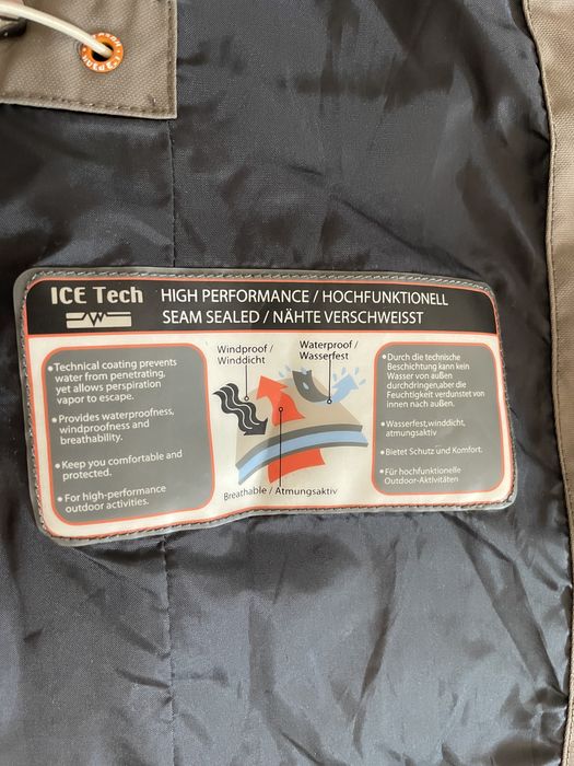 Kurtka Icepeak M khaki brązowa wodoodporna wiatroszczelna