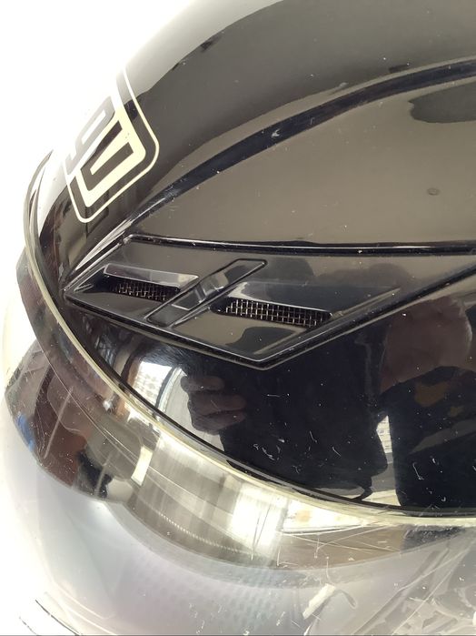 Capacete AGV Preto + auricular Bluetooth