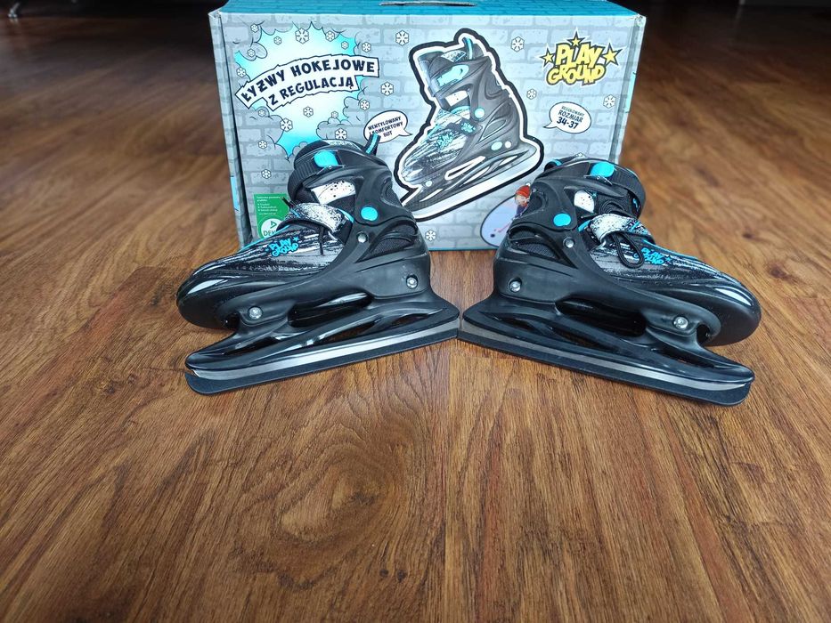 Łyzwy hokejowe regulowane, rozm. 34-37