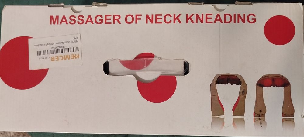 MASAŻER SHIATSU mięśni karku szyi plecow podgrzewany