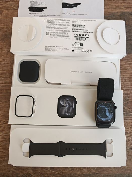 Apple Série 11 46MM GPS+Cel Jet Black Seminovo Como Novo, C/Garantia Aceito Retomas