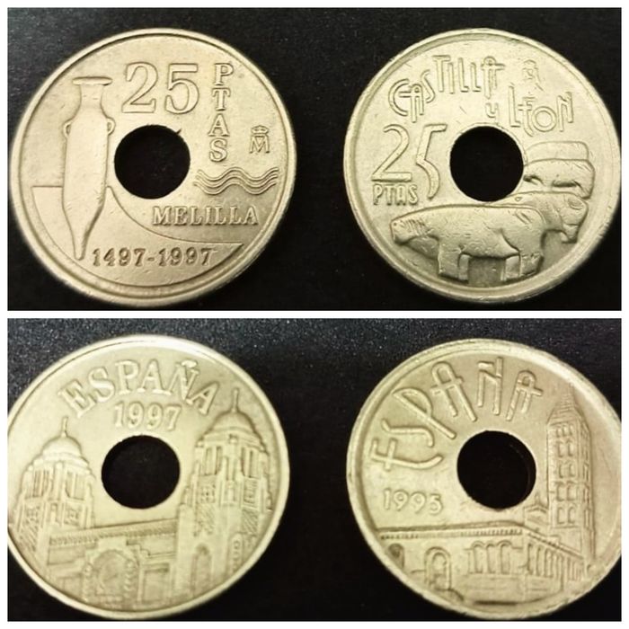 Conjunto de Moedas Antigas de Vários Países - Ótimo Estado