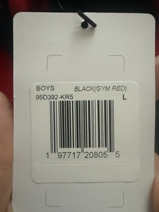 Bluza Jordan r.  L 147-163, 12-13 lat Chłopięca Czarno-czerwona
