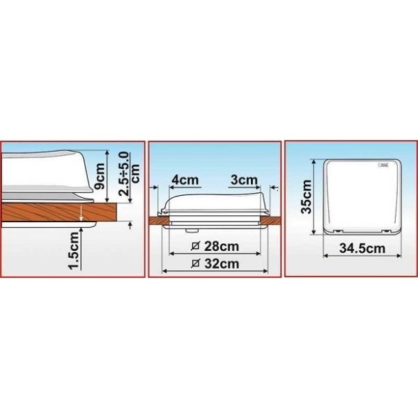 Clarabóia Fiamma 28x28 Crystal (Autocaravana / Campervan)