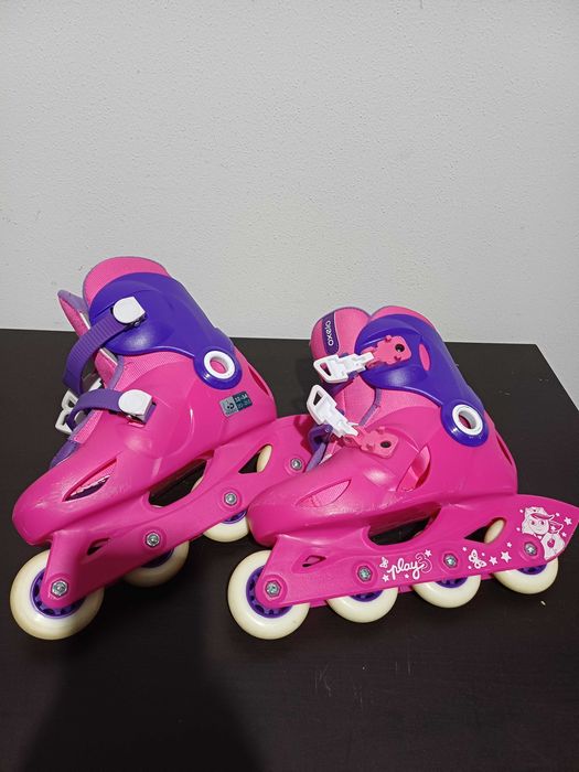 Conjunto Patins em linha com capacete, joelheiras e cotoveleiras!