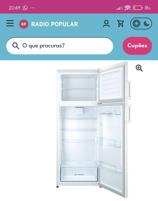 Frigorífico indesit na garantia Radio Popular